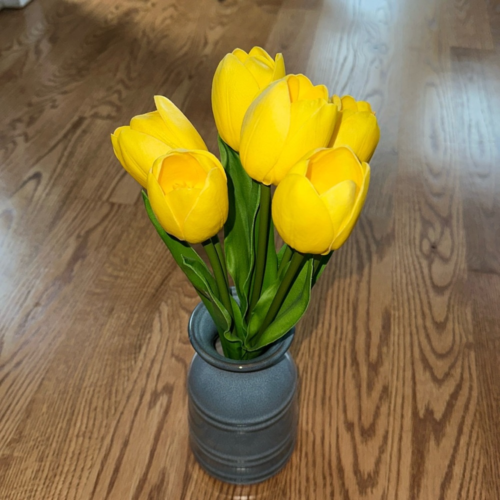 Tulip Faux Flower Arrangement